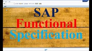 SAP Functional Specification Questions and Answer