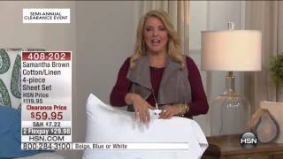 Samantha Brown Cotton/Linen 4piece Sheet Set