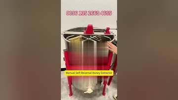 How to Use the Manual 4 Frames Self-Reversal Honey Extractor