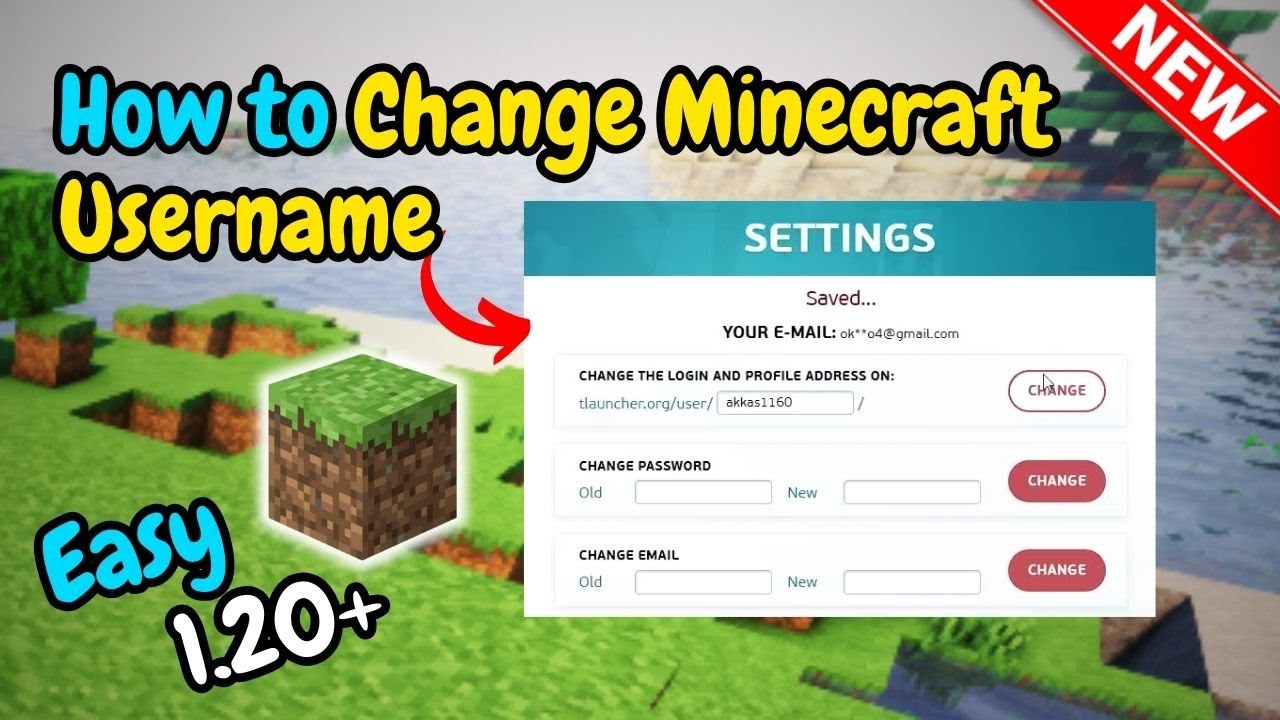 How to change Minecraft username (2024) YouTube