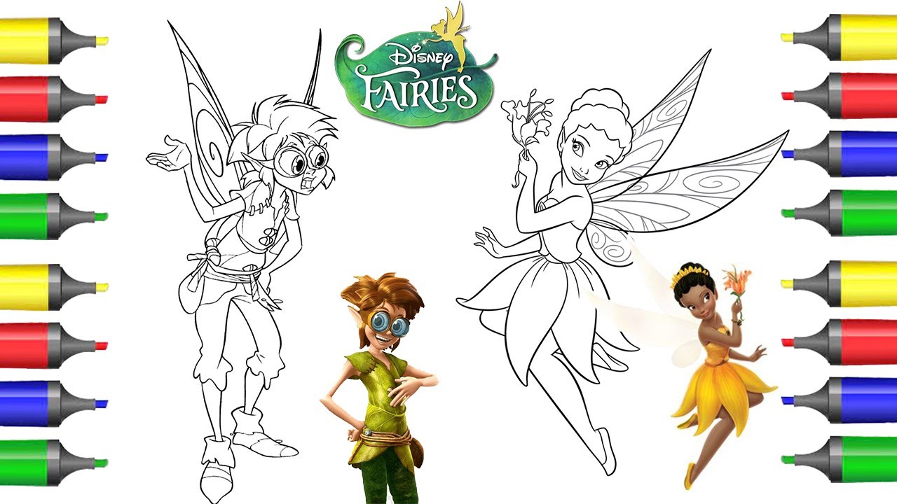 How to Color Disney Fairies from Peter Pan