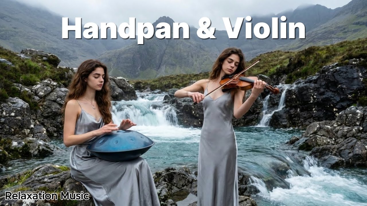 🧚‍♀️ Кельтская целебная вода | Хандпан и скрипка у магических бассейнов фей (1 час глубокого сна)