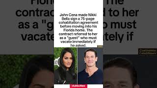 75 Page Contract  #shorts #JohnCena #NikkiBella #relationship #marriage #dating #couple Net Worth