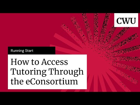 How to access the eConsortium  - Running Start