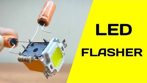 Diy led flasher using relay