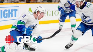 Fans celebrate as Canucks take 31 series lead after win over Predators