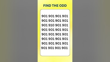 FIND THE DIFFERENT ODD NUMBER CHALLENGE #shorts #quiz #odd #evennumber #mathquiz #oddnumber #puzzle