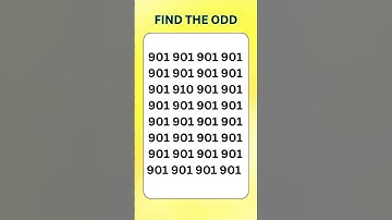 FIND THE DIFFERENT ODD NUMBER CHALLENGE #shorts #quiz #odd #evennumber #mathquiz #oddnumber #puzzle