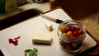 #1 Recette : conserves de tomates-cerises confites à la feta et basilic
