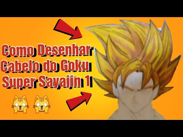 FÁCIL ASSIM? Como Desenhar O Cabelo Do Goku Super Sayajin 1 