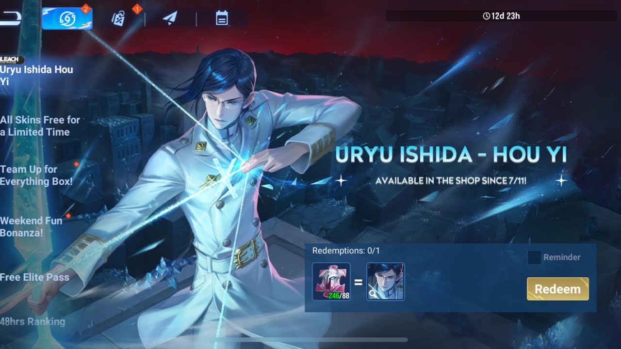 HoK - How to claim Uryu Ishida for Free (Bleach Collab)