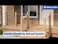 Wooden easy railing diy ideas | Muzata WoodEasy Natural System C002