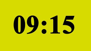 9 Minute 15 Second Timer – No Music | Silent Countdown ⏱️