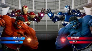 Iron Man Hulk (Red) vs. Iron Man Hulk (Blue) Fight - Marvel vs Capcom Infinite PS4 Gameplay