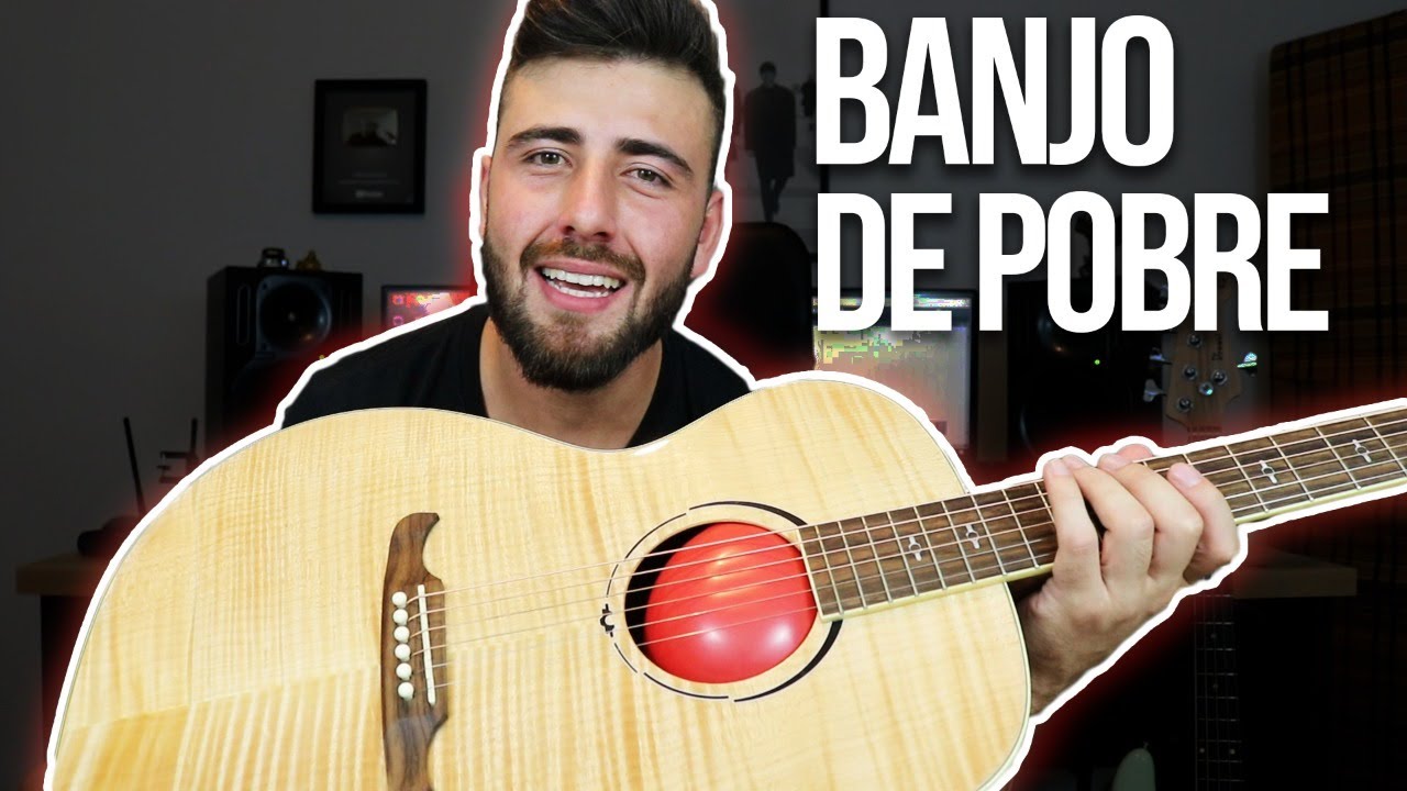 Transformei meu VIOLÃO em um BANJO apenas colocando um BALÃO dentro
