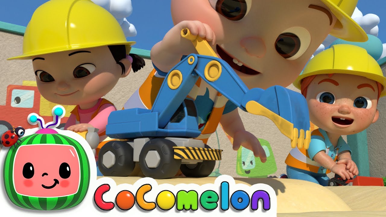 Construction Vehicles Song  CoComelon Nursery Rhymes  Kids Songs