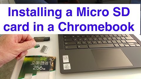 How to use a Micro SD card & USB drive in a Chromebook