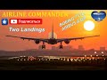 AIRLINE COMMANDER/Two Landings/BOEING 717 &amp; AIRBUS A320 #airlinecommander #boeing #airbus #landing