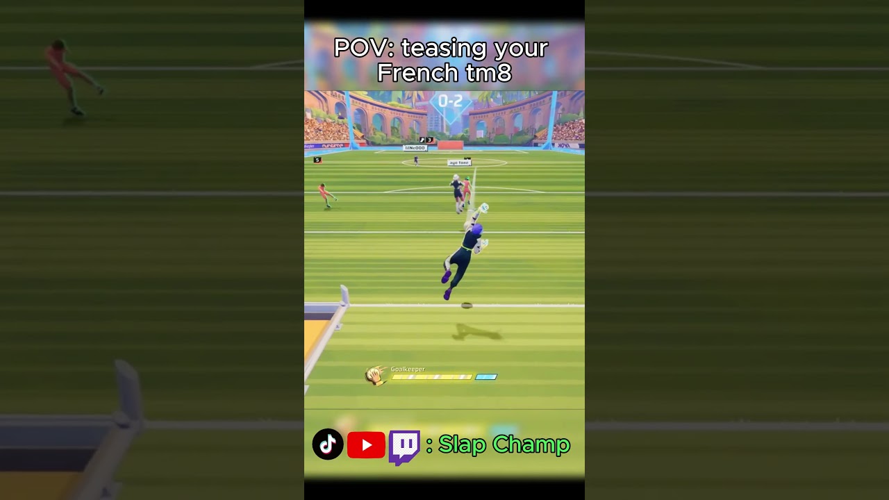 Teasing French teammate  