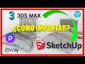 Como Importar modelos 3ds Max en Sketchup VRAY NEXT ✔️