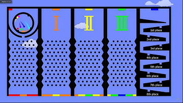 Marble Race No. 1 - Algodoo - Plinko