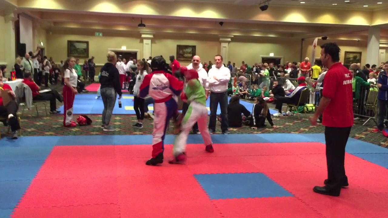 WKC Dublin Ireland Ashlyn Pretzel USA vs Team Ireland Kickboxing Bronze 2014 YouTube