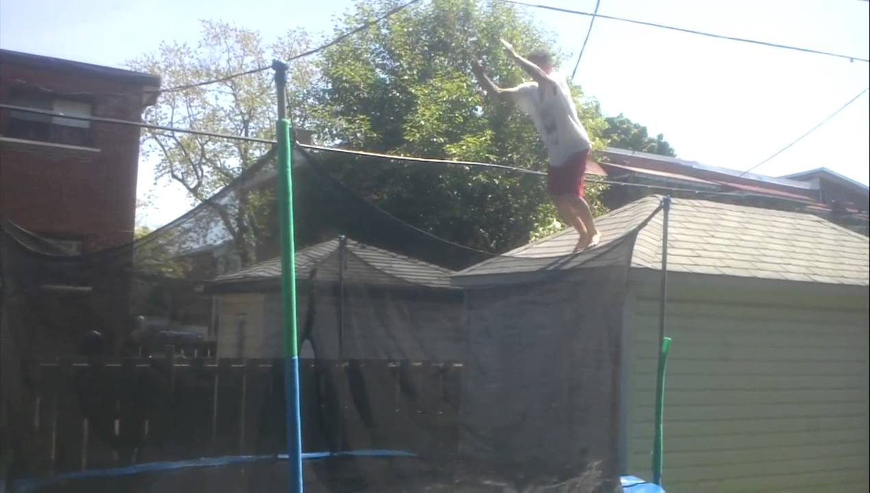 How to break a trampoline!