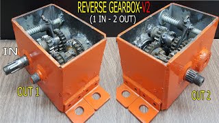 Build a REVERSE GEARBOX_v2( Project electric car)