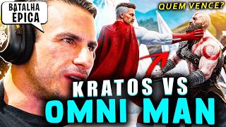 SUPER XANDÃO REACTING - Kratos vs Omni Man | ANIMATED BATTLE! (God of War vs Invincible)
