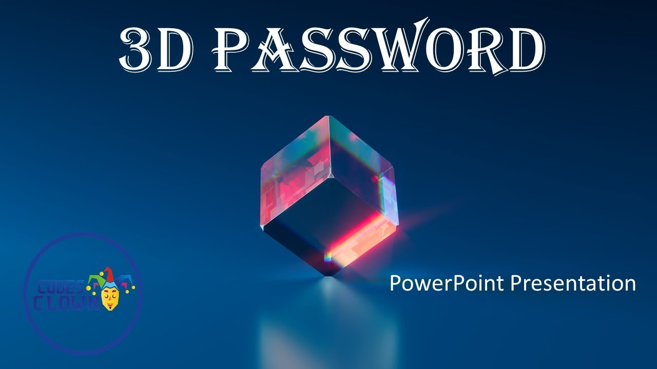 3d password ppt presentation