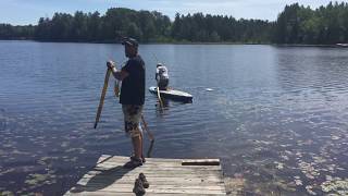 The Dock Shop Remove Pylons with Shore Winch