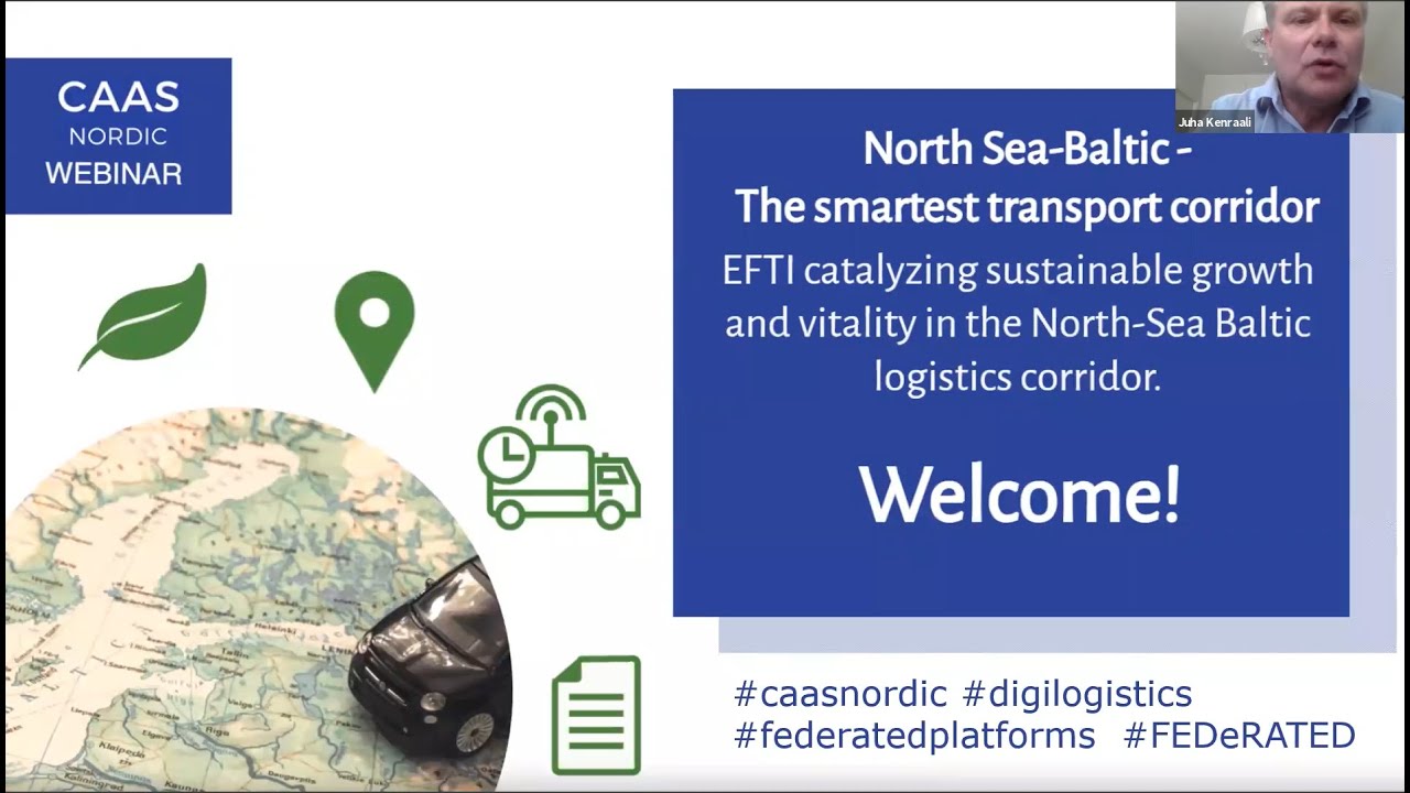 CaaS Nordic Webinar II: North Sea-Baltic - The smartest transport corridor