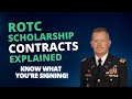 Rotc scholarship contracts explained know what youre signing