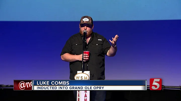 Luke Combs inducted into Grand Ole Opry