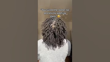 So…does water ruin starter locs? (read comments) #shorts #naturalhair #hairtips