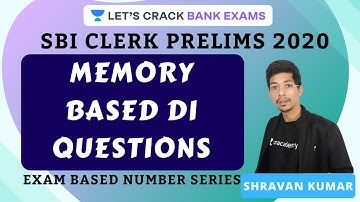 Practice Memory Based DI Questions | SBI Clerk 22/04/2020 | SRKLIVE