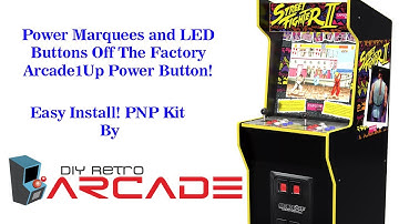 Arcade1Up Power Switch Hack Used To Control LED Buttons, Marquee with Factory Power Switch Easy PNP