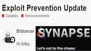 ROBLOX IS TEAMING UP WITH SYNAPSE