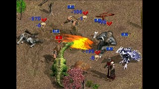 Megadragon VS all towns /Heroes of Might and Magic 4