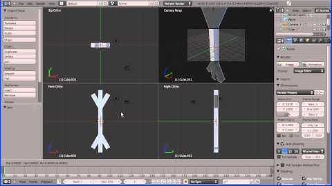 Blender 2.5 Tutorial - How to make a simple model of a snowflake