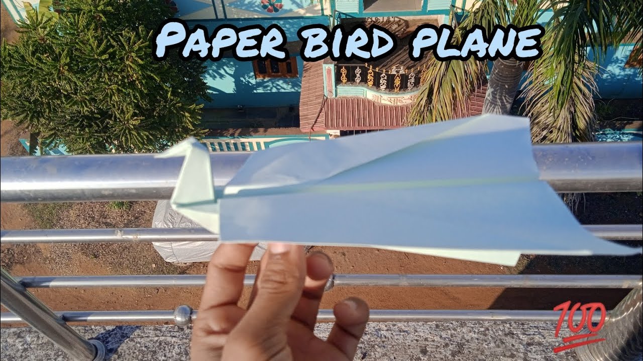 How to make real paper bird plane | easiest aeroplane | amazing flying ...