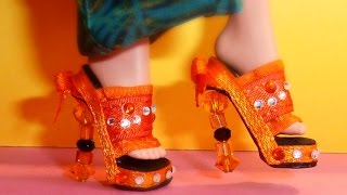 Handmade shoes for Monster High - Cleo de Nile 1 / Обувь своими руками