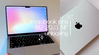 ♡ 💻 2023 macbook pro m2 14-in unboxing