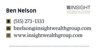 Big News from Ben Nelson - Merging with Insight Wealth Group! Guide