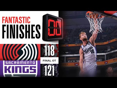 Wild overtime ending trail blazers vs kings | november 8, 2023