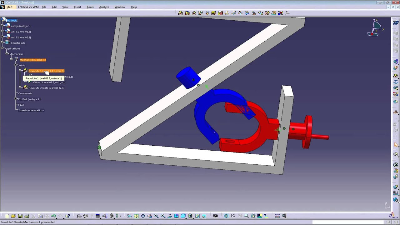 Catia V5 video tutorial universal joint part 2 (22) YouTube