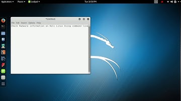 How to check Hardware Information on kali linux using command line