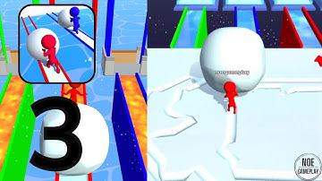 SNOW RACE ALL LEVELS PART 3 | Snow Race Gameplay | Best Mobile Games 2023