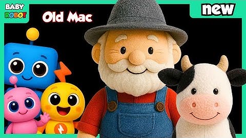 Old MacDonald Had A Farm 🐮  Dancing Baby Robot Sensory Video Visual Stimulation Animation