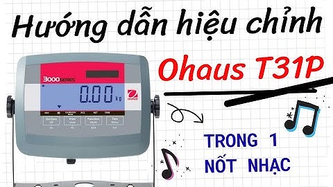 Hướng dẫn hiệu chuẩn cân điện tử Ohaus T31P – bước chuẩn, thao tác đơn giản